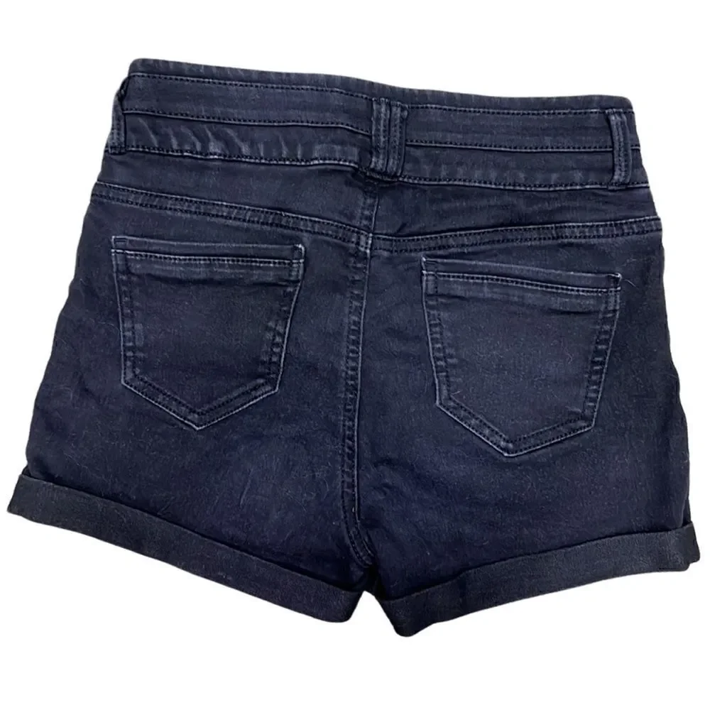 Blue Spice Juniors Size 1 Black Jean Shorts- SOFT!!!